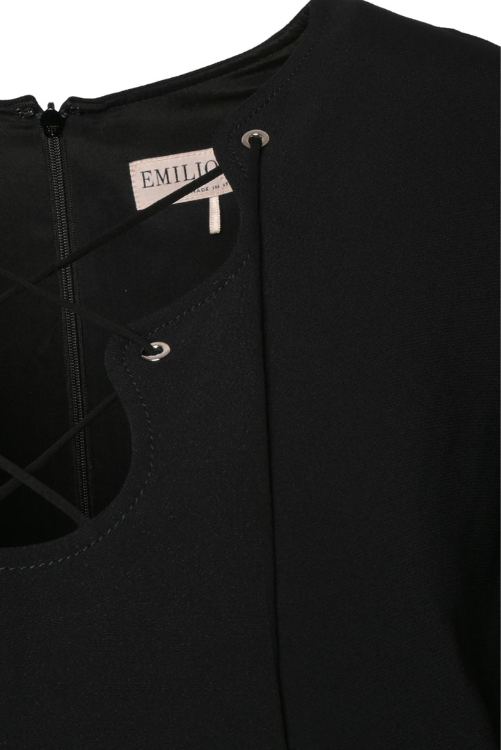 Emilio Pucci Size 14 Midi Lace Up Dress