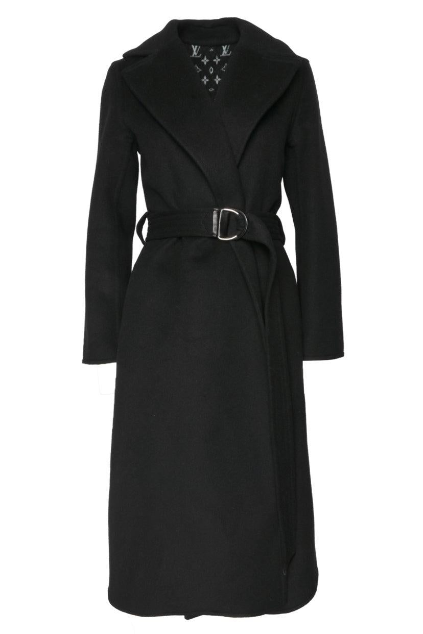 Louis Vuitton Size 34 Wool Monogram Lined Coat