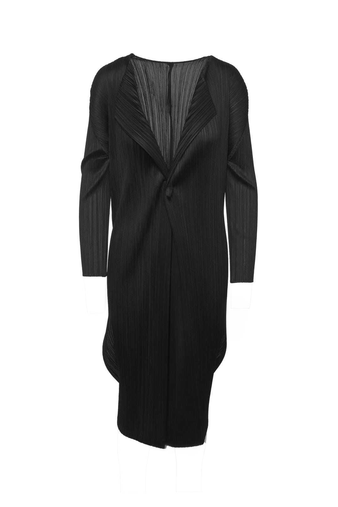 Pleats Please Size 3 Pleated Side Slit Cardigan