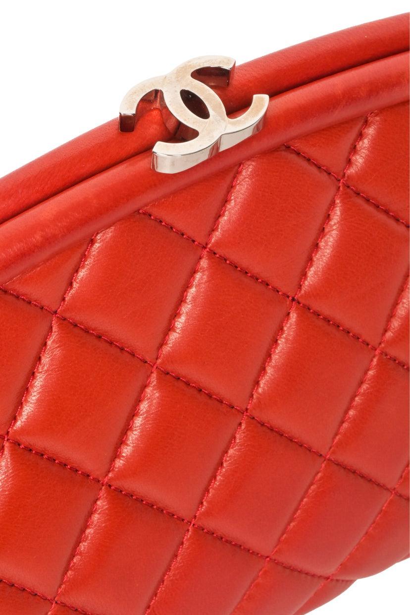Chanel 2011 Lambskin Quilted Timeless Clutch