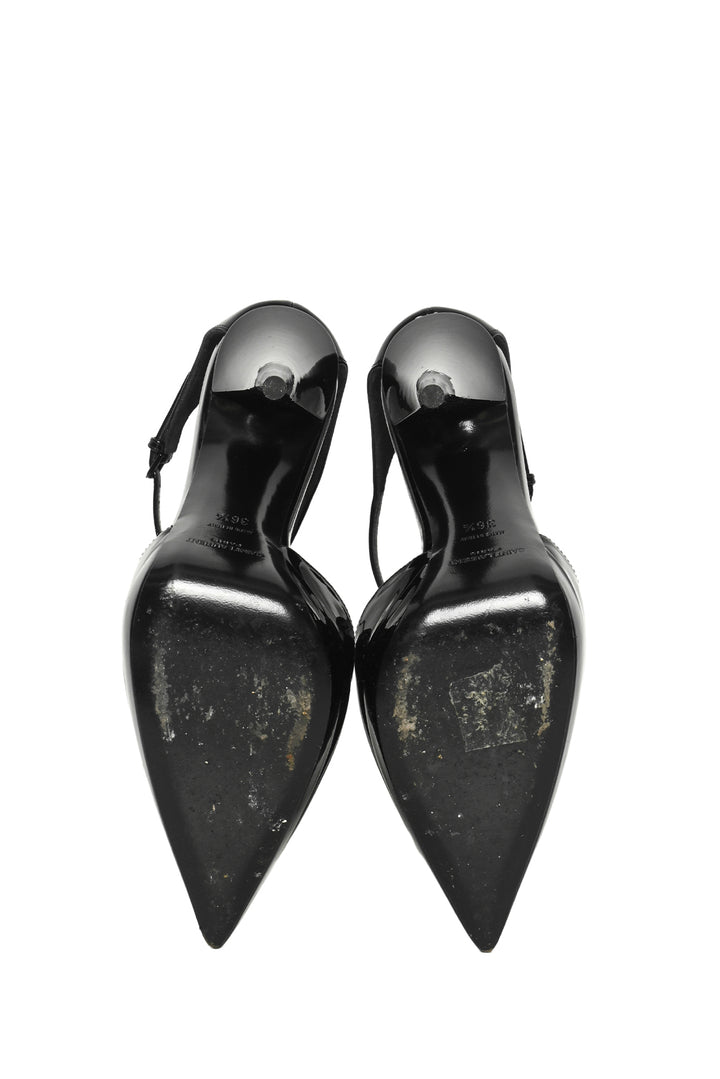 Saint Laurent Size 36.5 Zizi Patent Leather Pumps