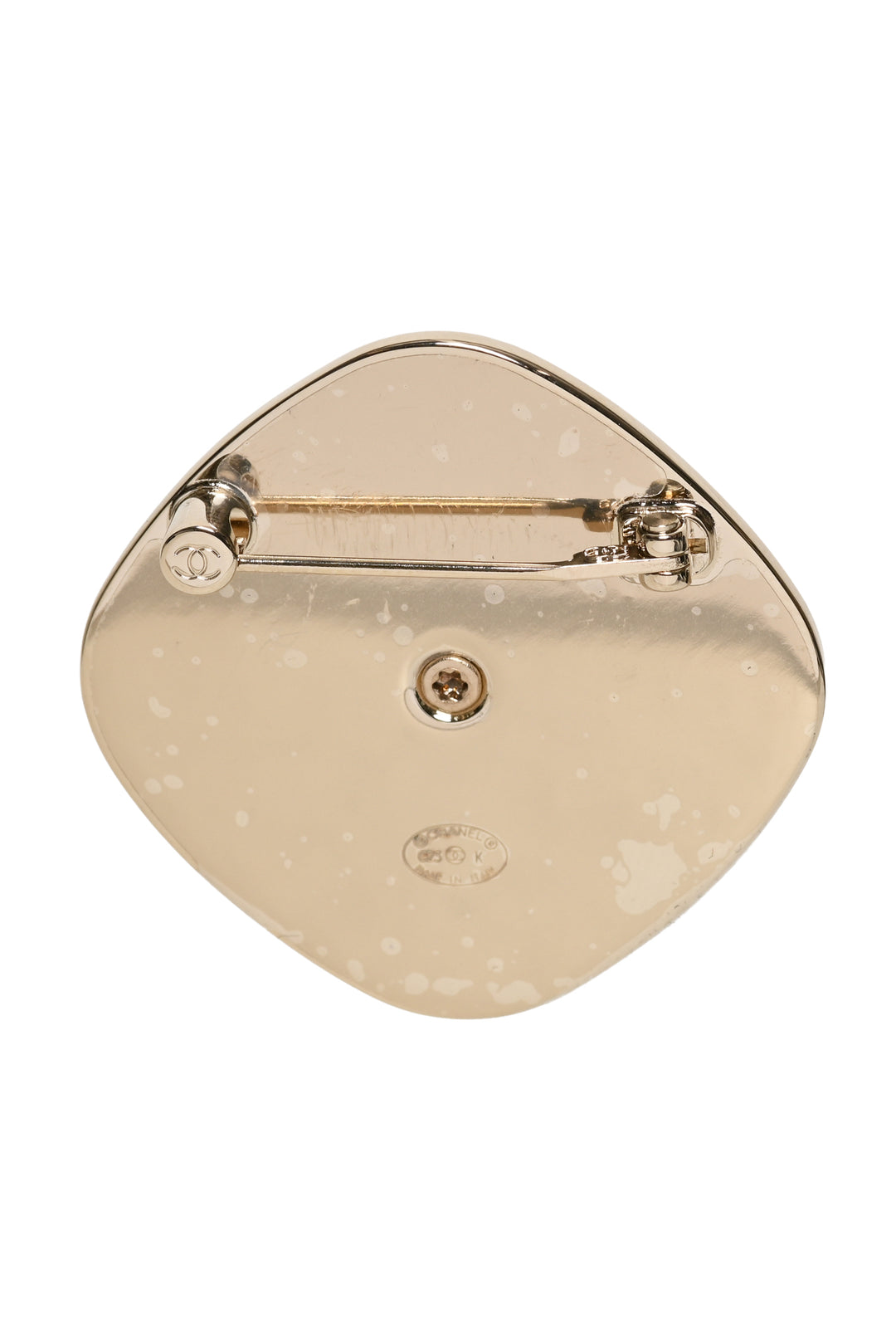 Chanel 2023 Crystal & Faux Pearl CC Brooch