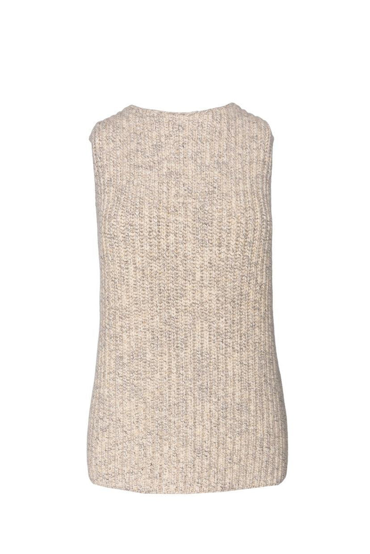 Hermes Size S Sleeveless Ribbed Cashmere Sweater