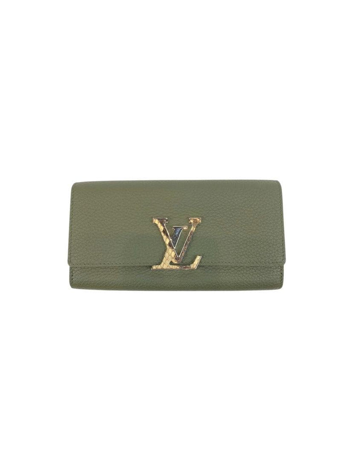 Louis Vuitton 2019 Taurillon Leather Capucines Python Wallet