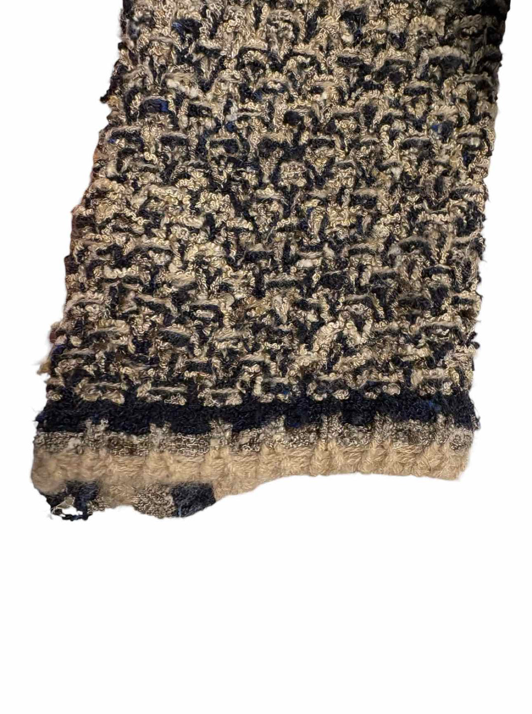 Chanel Size 38 Silk Blend  Knit Asymmetrical Zipper Cardigan