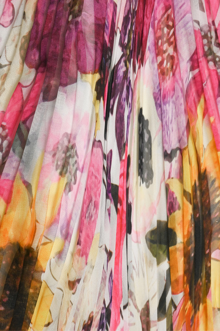 Mac Duggal Size 8 Halter Floral Maxi Gown