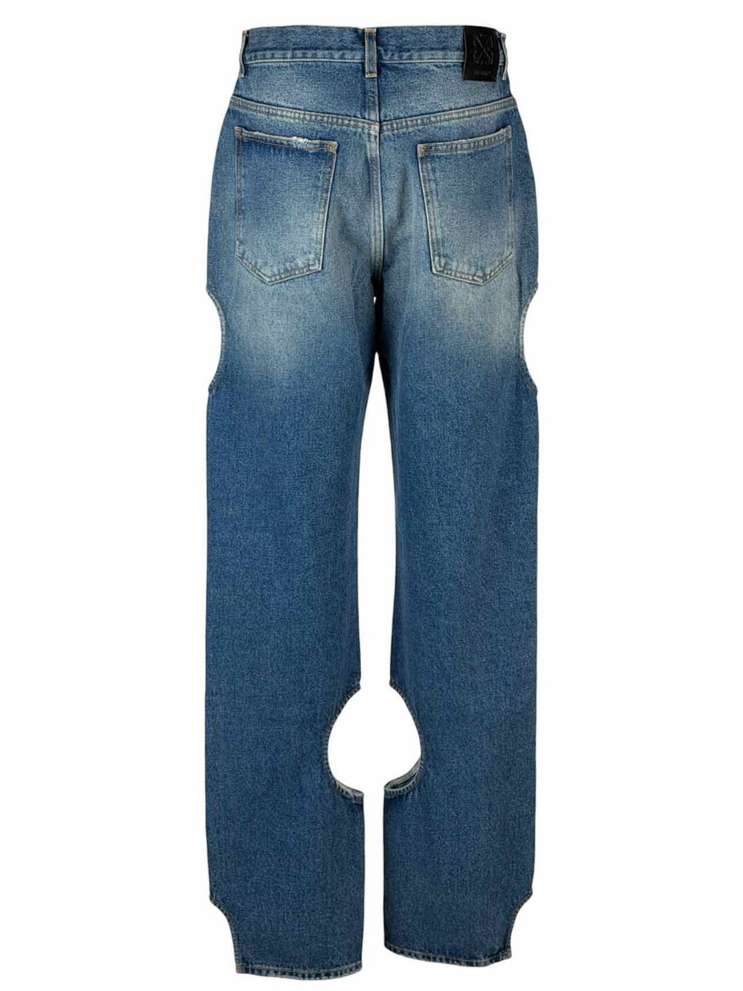 Off White Size 29 Cutout Straight Jeans