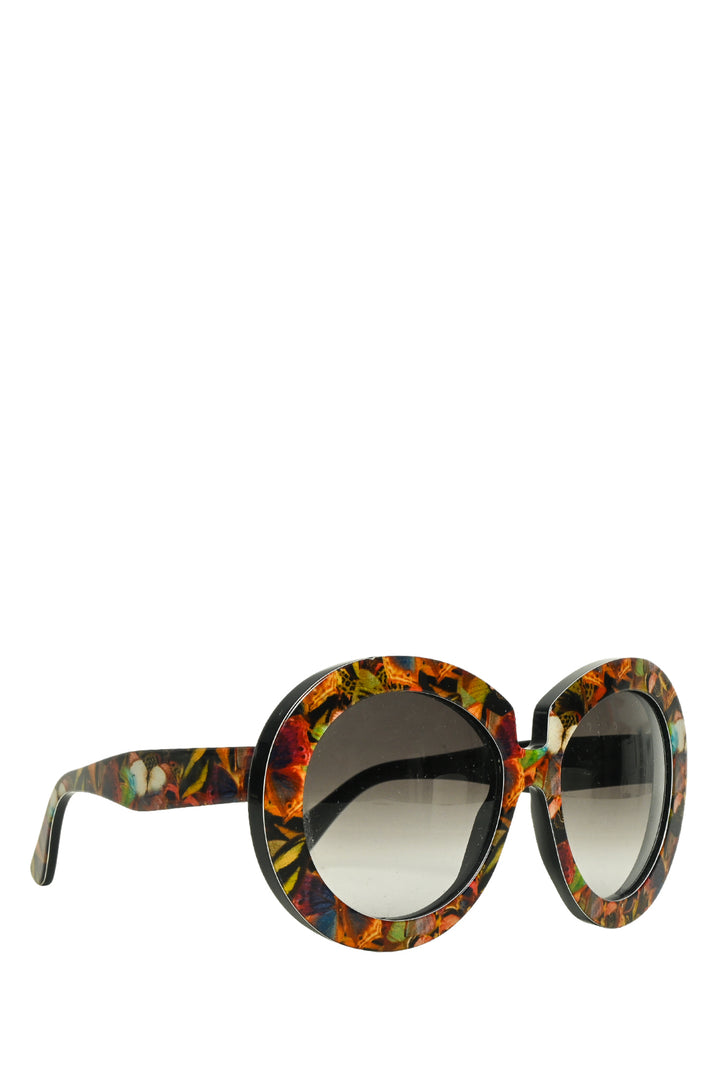 Valentino Camo Butterfly Sunglasses