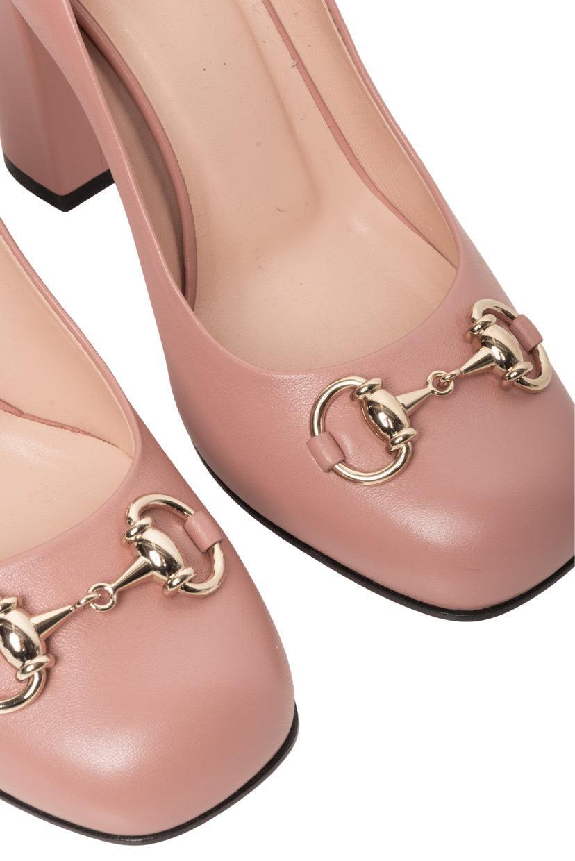 Gucci Size 35.5 Horsebit Detail Pumps