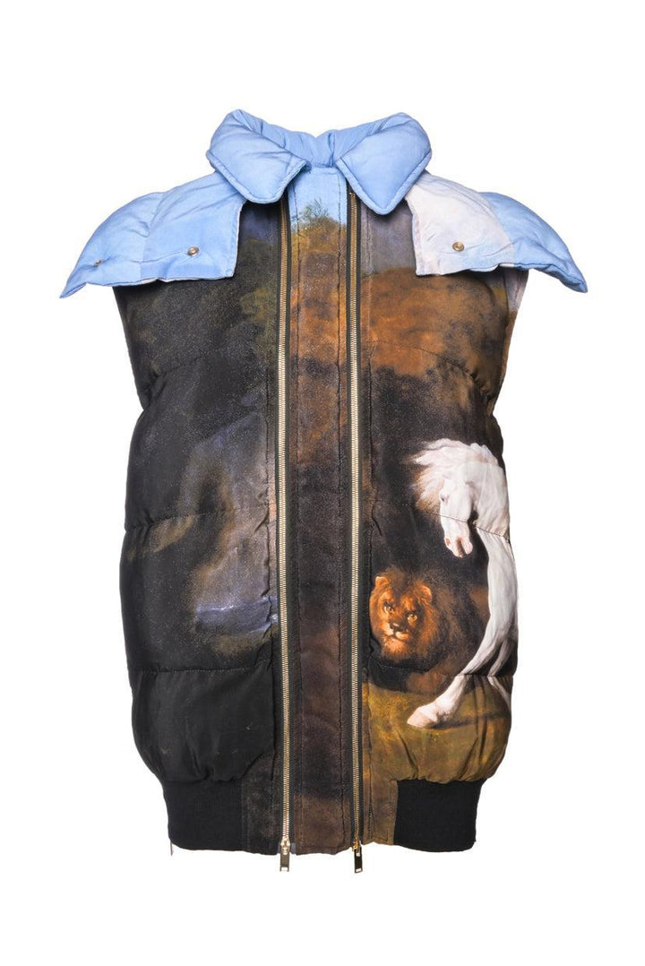 Stella Mccartney Size 34 2017 Lion & Horse Puffer Vest