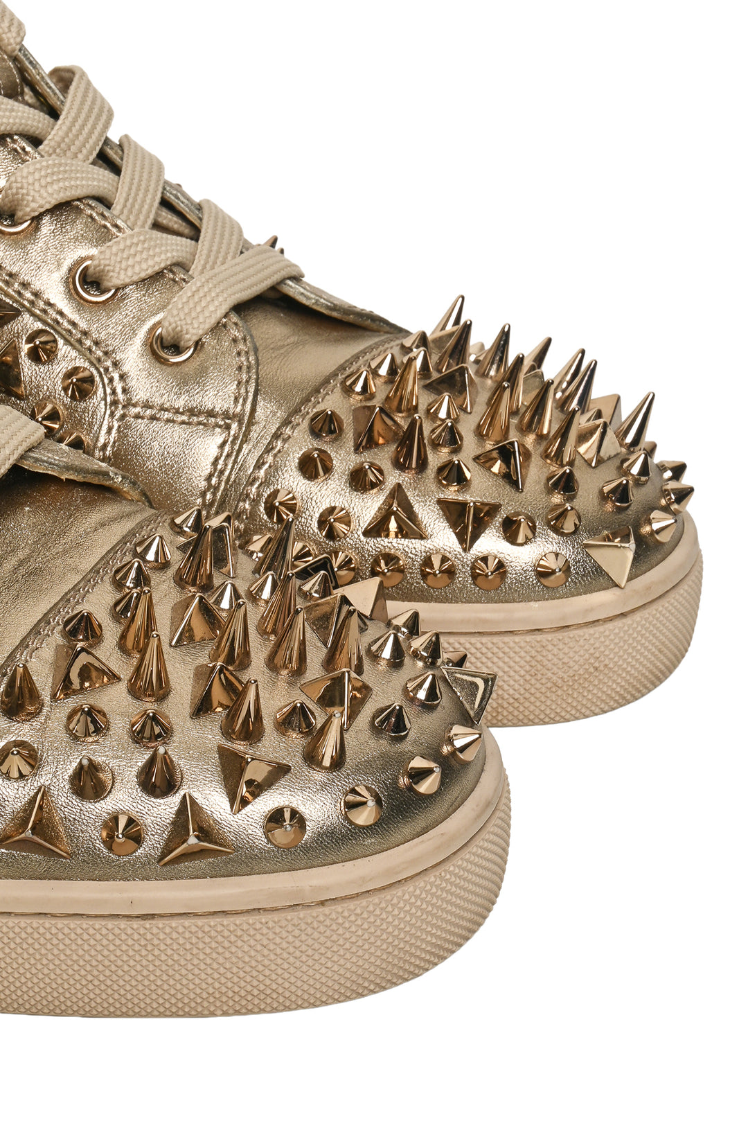Louboutin Size 44 Men's Louis Spike High Top Sneakers