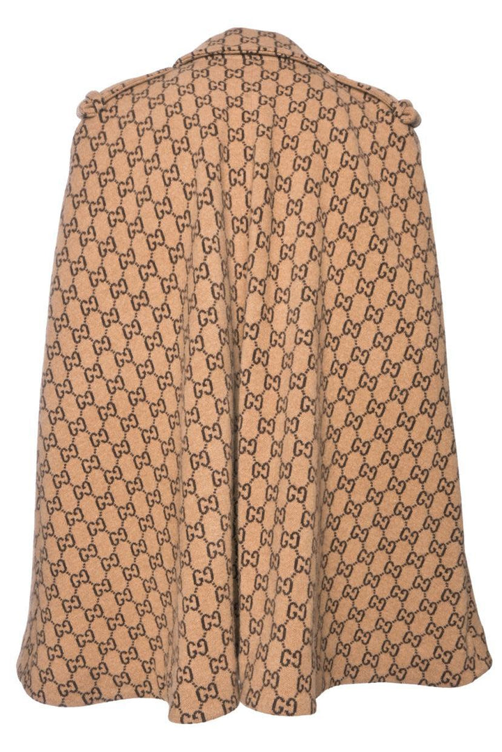 Gucci Size XL GG Wool Cape