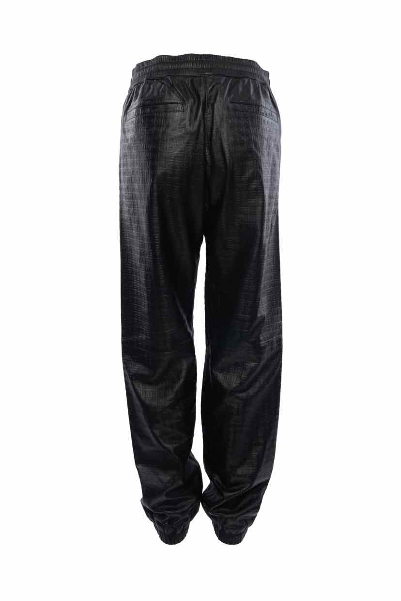 Givenchy Size 32 Men's 4G Leather Joggers Pants