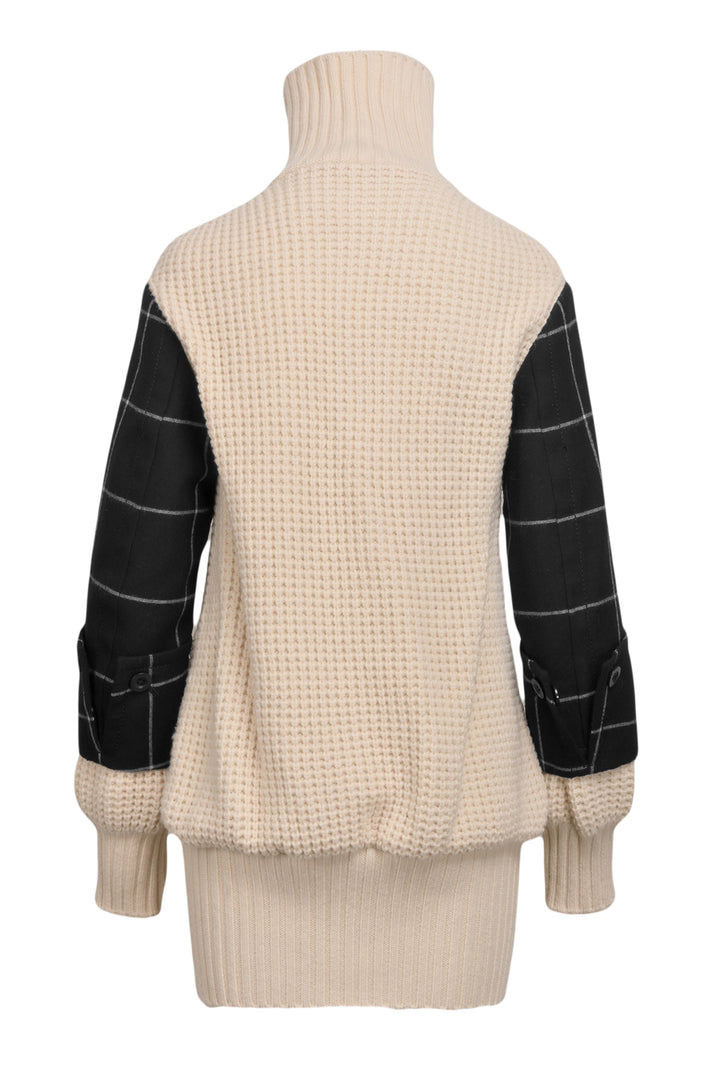 Sacai Size 2 Knit Jacket With Removable Vest