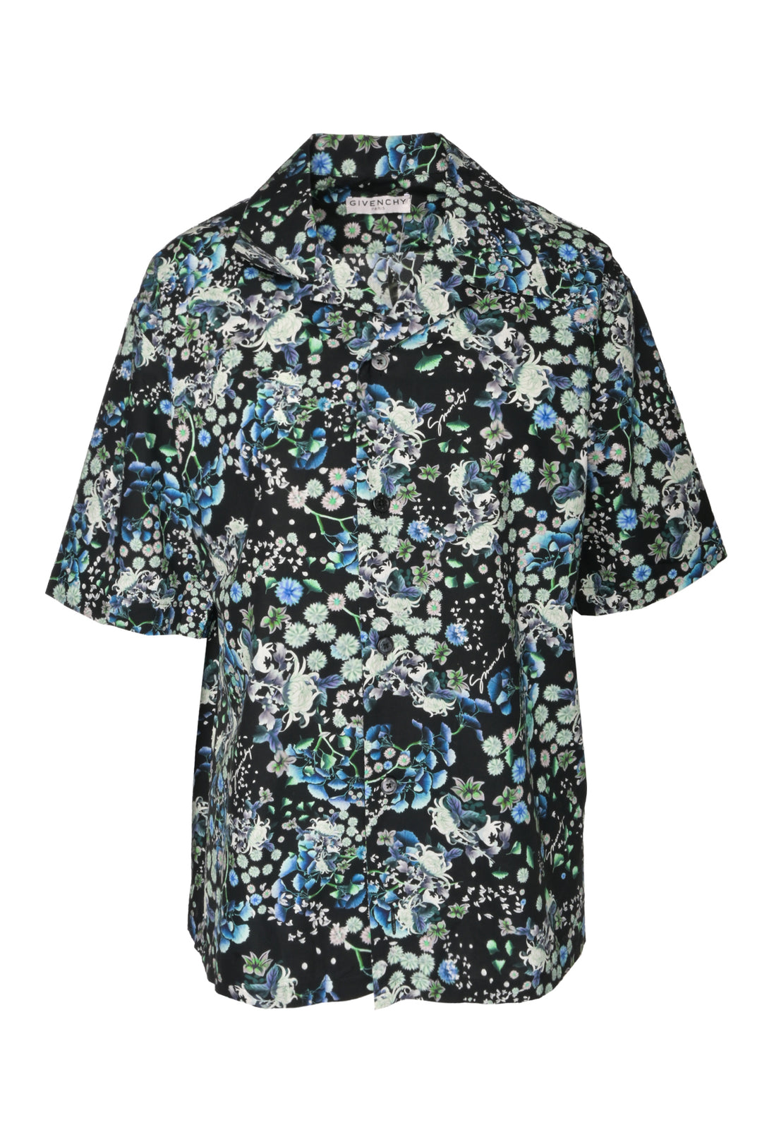 Givenchy Size 39 Men's Floral Shirt Short Sleeve