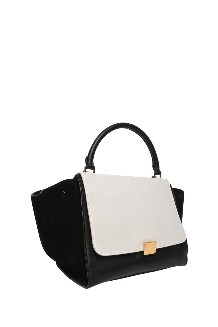 Celine 2012 Suede & Leather Medium Trapeze Purse
