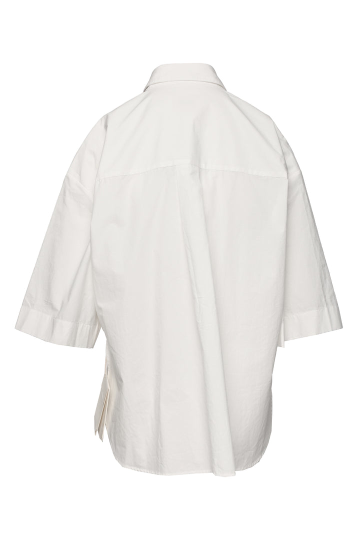 Khaite Size S Mahsha Cropped Cotton Shirt