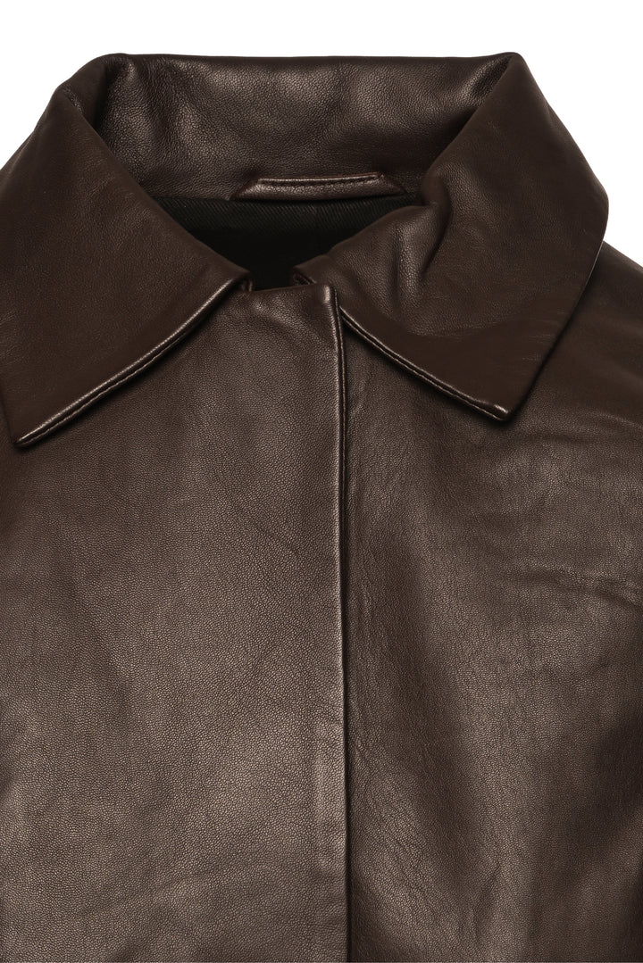 St. Agni Size XXS Cocoon Leather Jacket