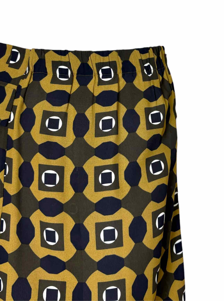 Marni Size 40 Pattern Poly Skirt