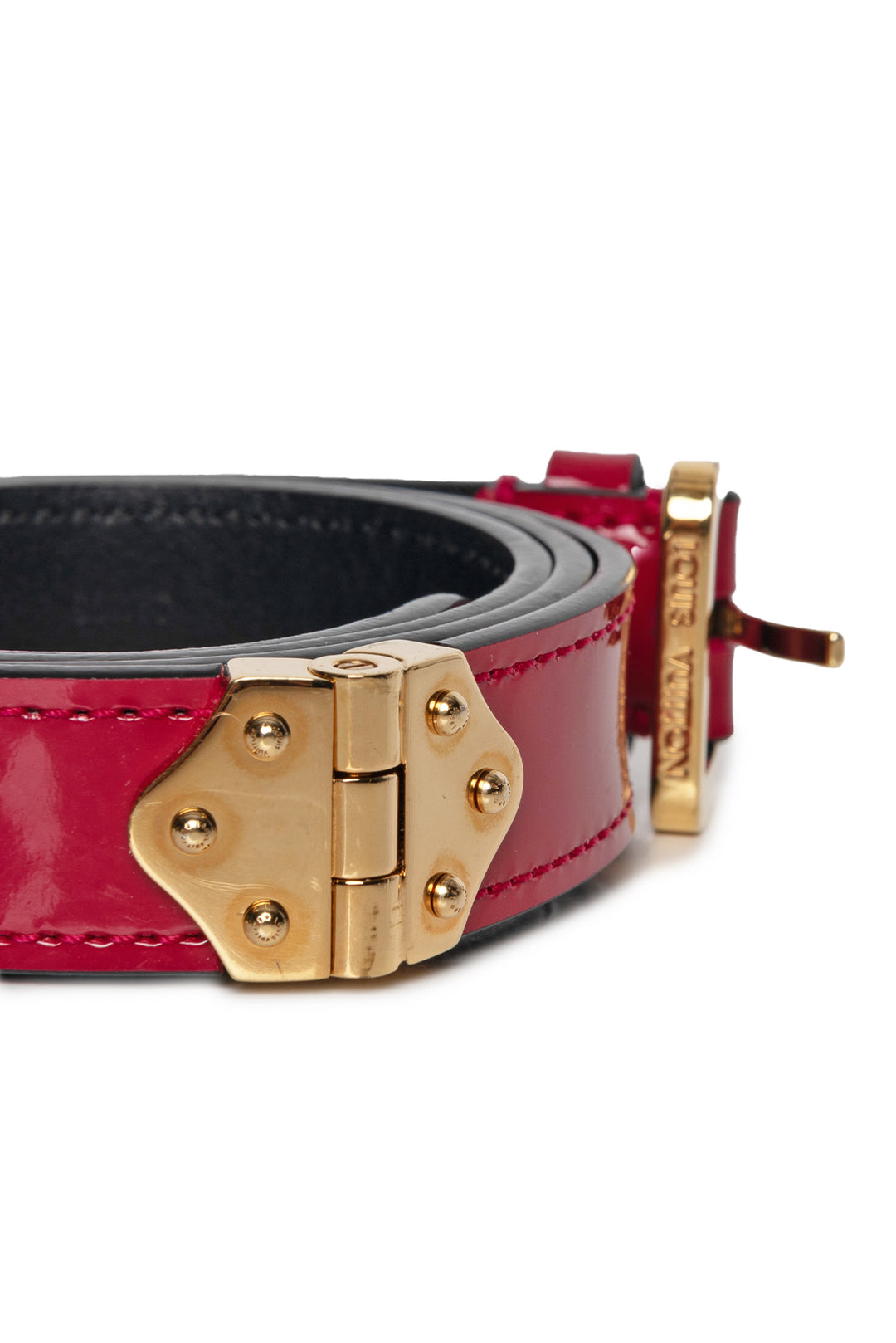 Louis Vuitton Size S/M Theda Hinge Thin Vernis Leather Belt