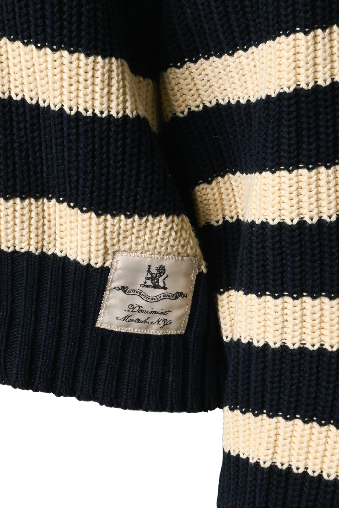 Denimist Size XS Oversized Cropped Striped Sailor Sweater