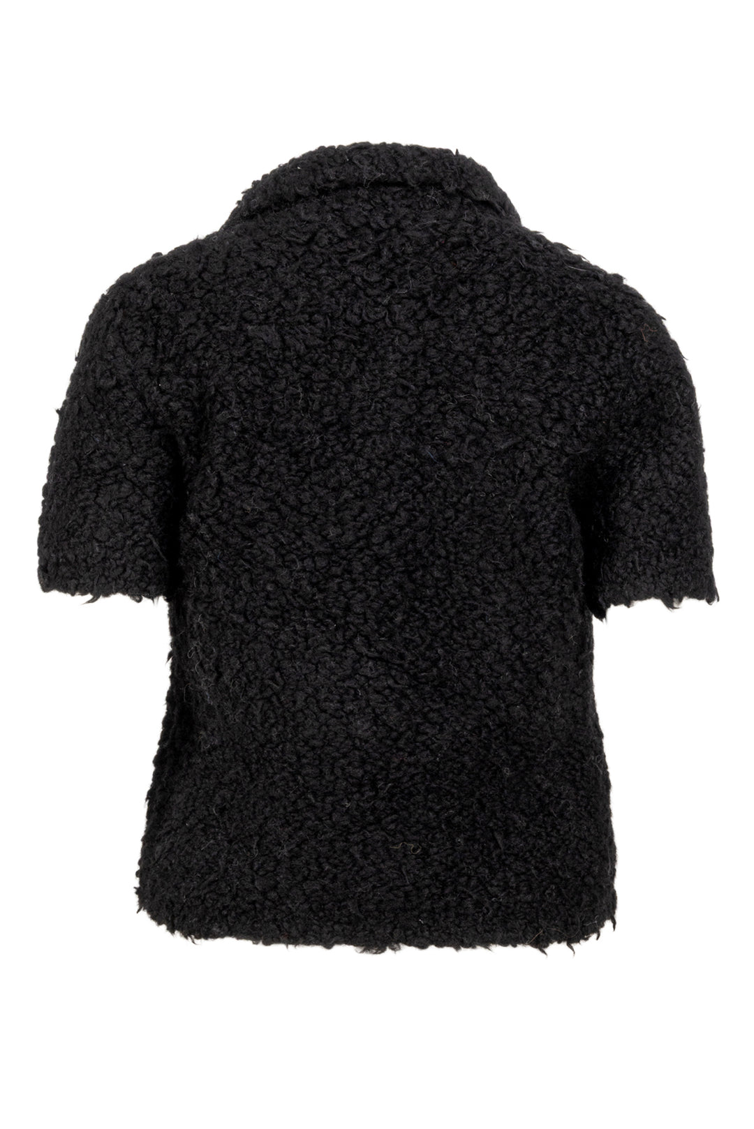 Marni Size 42 Teddy Wool-Blend Short Sleeve Polo Sweater