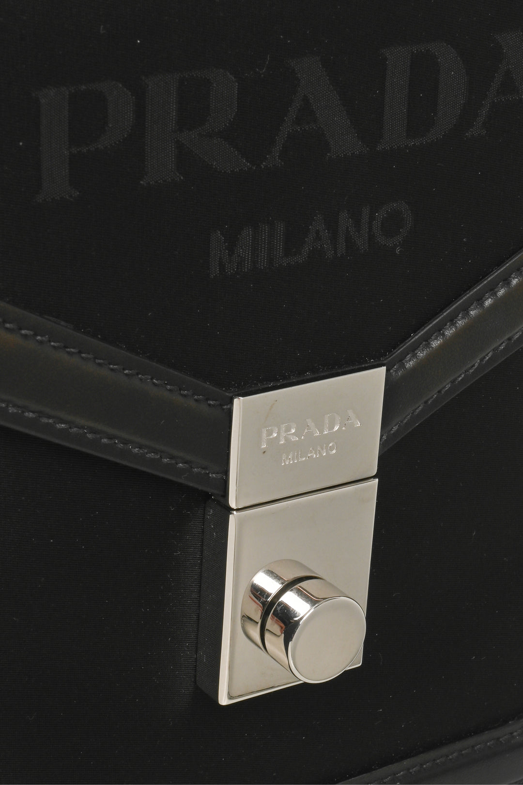 Prada 2021 Tessuto Flap Lock Chain Shoulder Bag