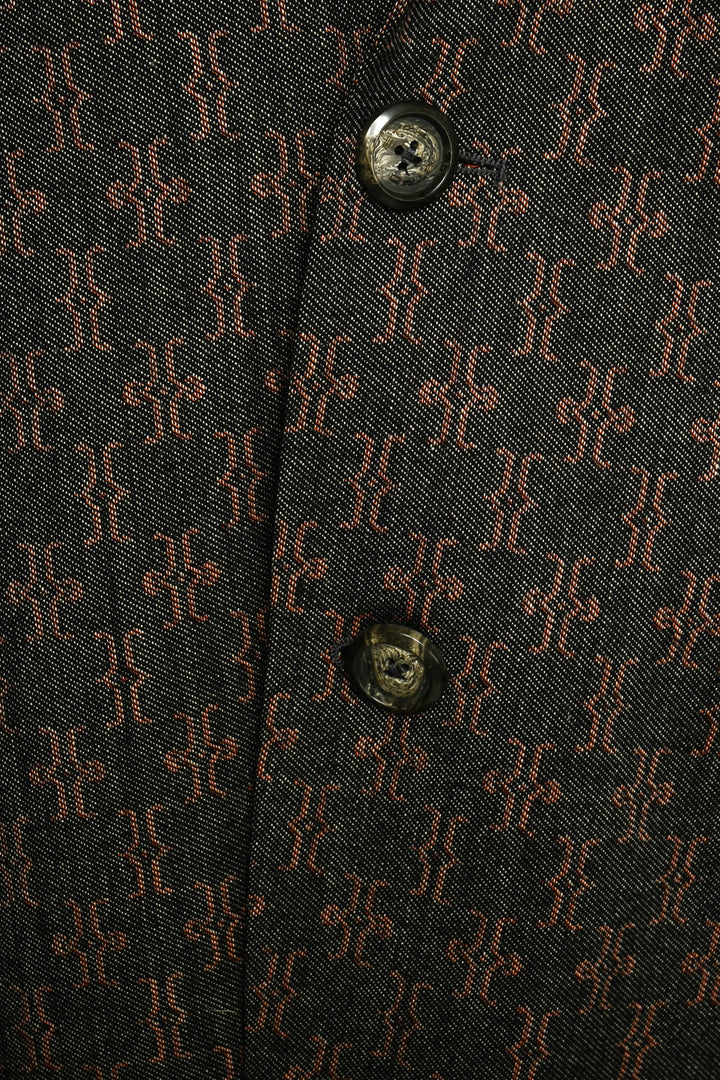 Etro Size 44 Men's Patterned Wool Blend Blazer