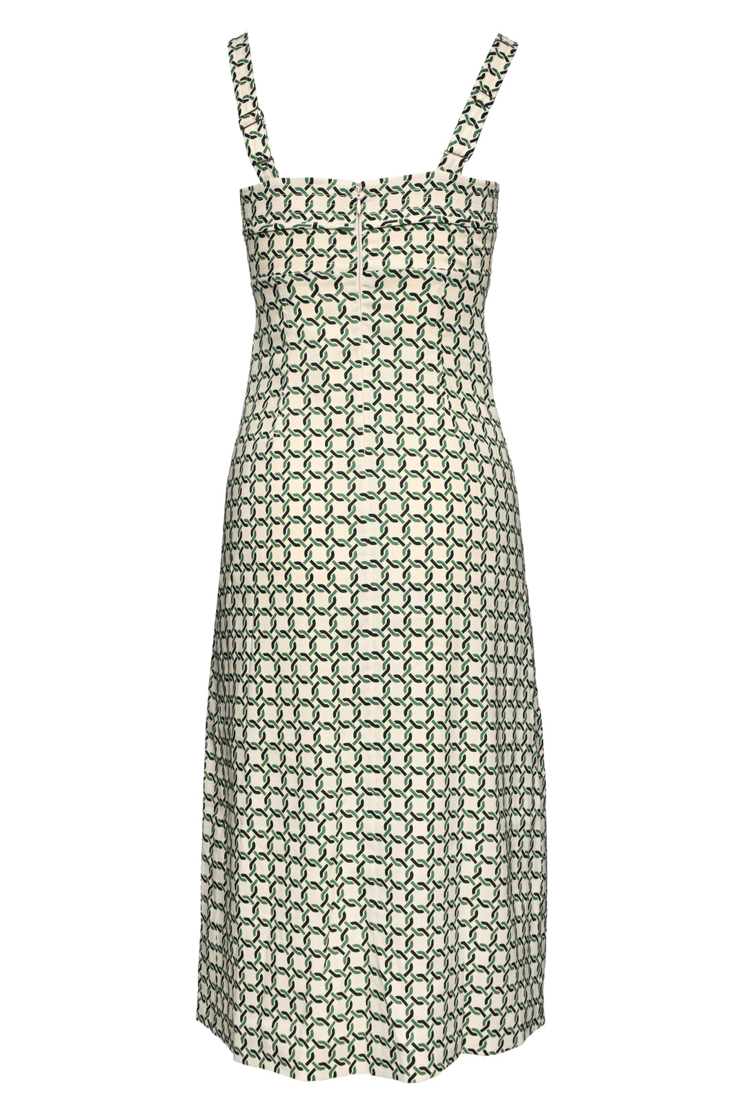 Veronica Beard Size 0 Colleen Stretch-Linen Midi Dress