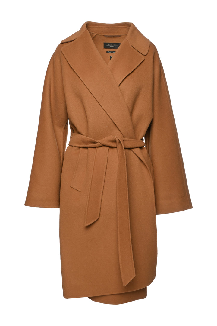 Weekend Max Mara Size 12 Wrap Wool Coat