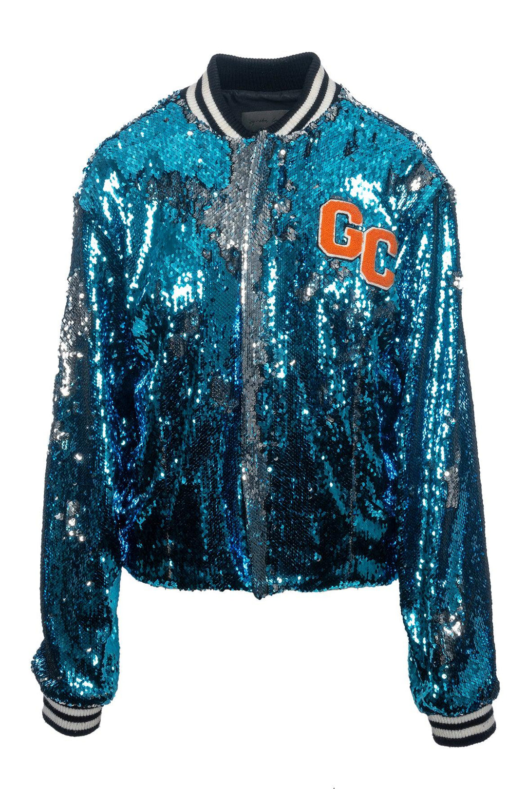 Greta Constantine Size 6 Bruce Sequin Varsity Jacket