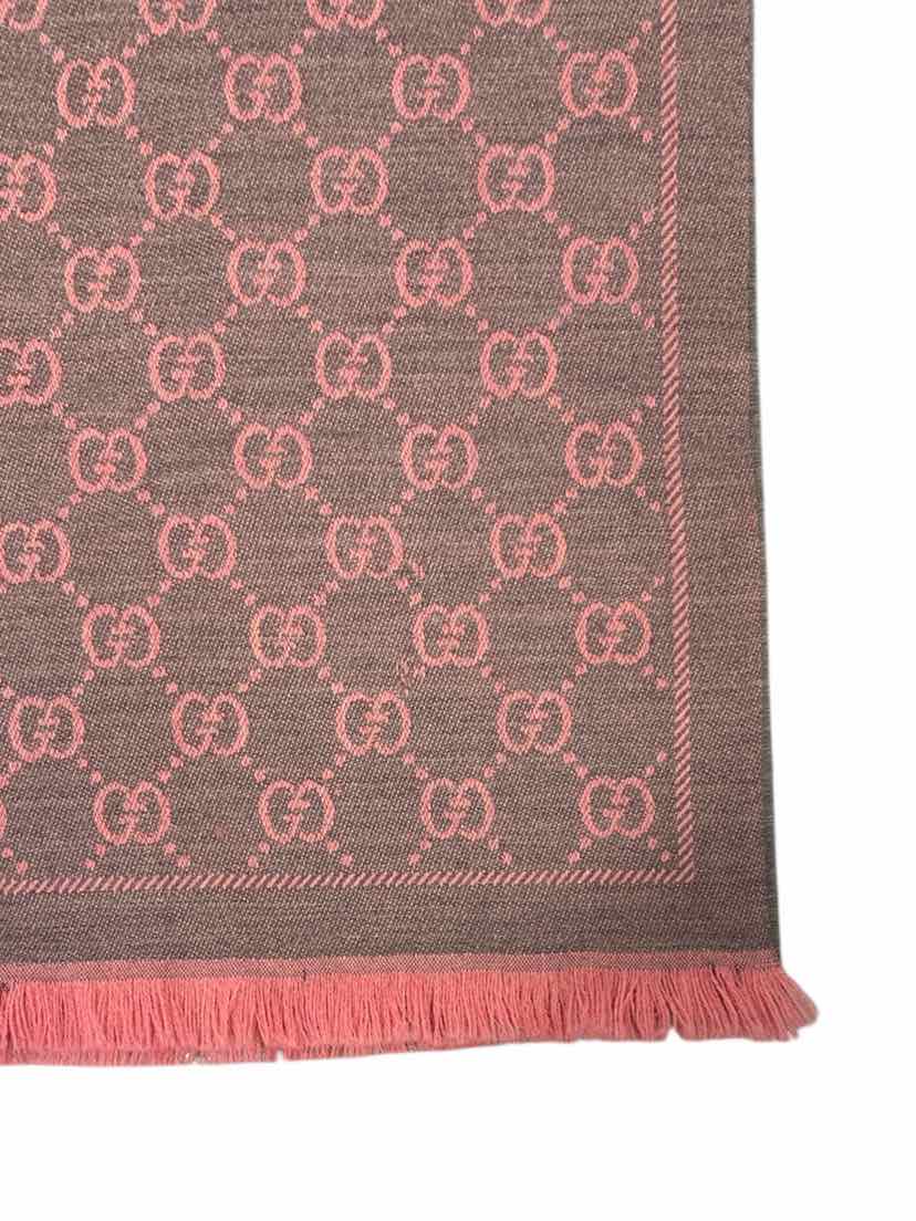 Gucci Wool Jacquard Monogram Scarf