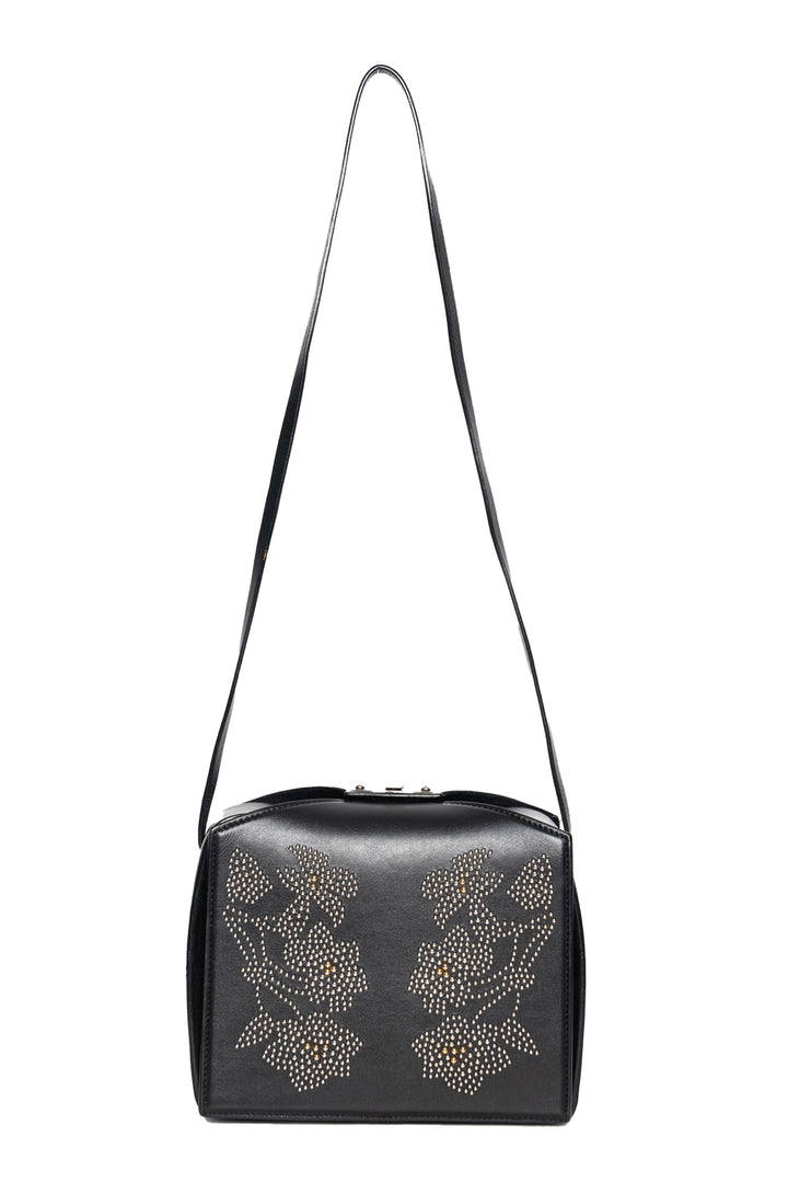 Alexander Mcqueen Calfskin Studded Box Shoulder Bag