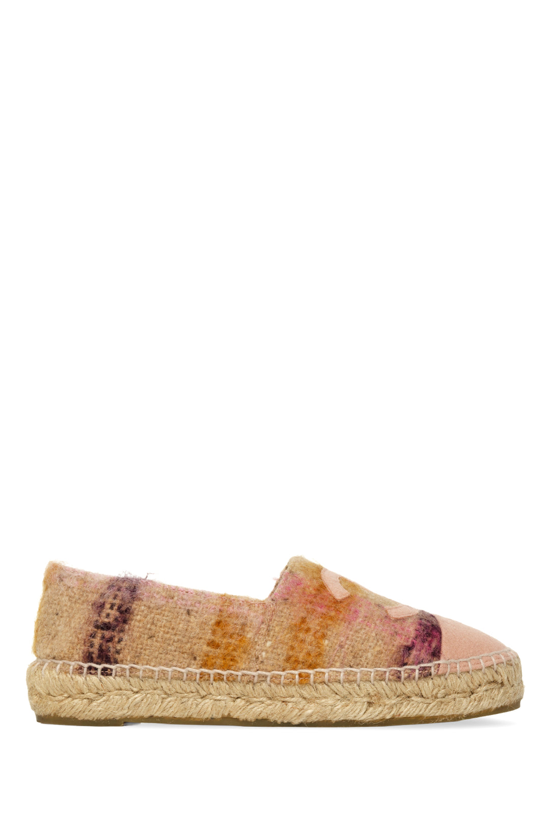 Chanel Size 35 Tweed Cap Toe CC Espadrilles