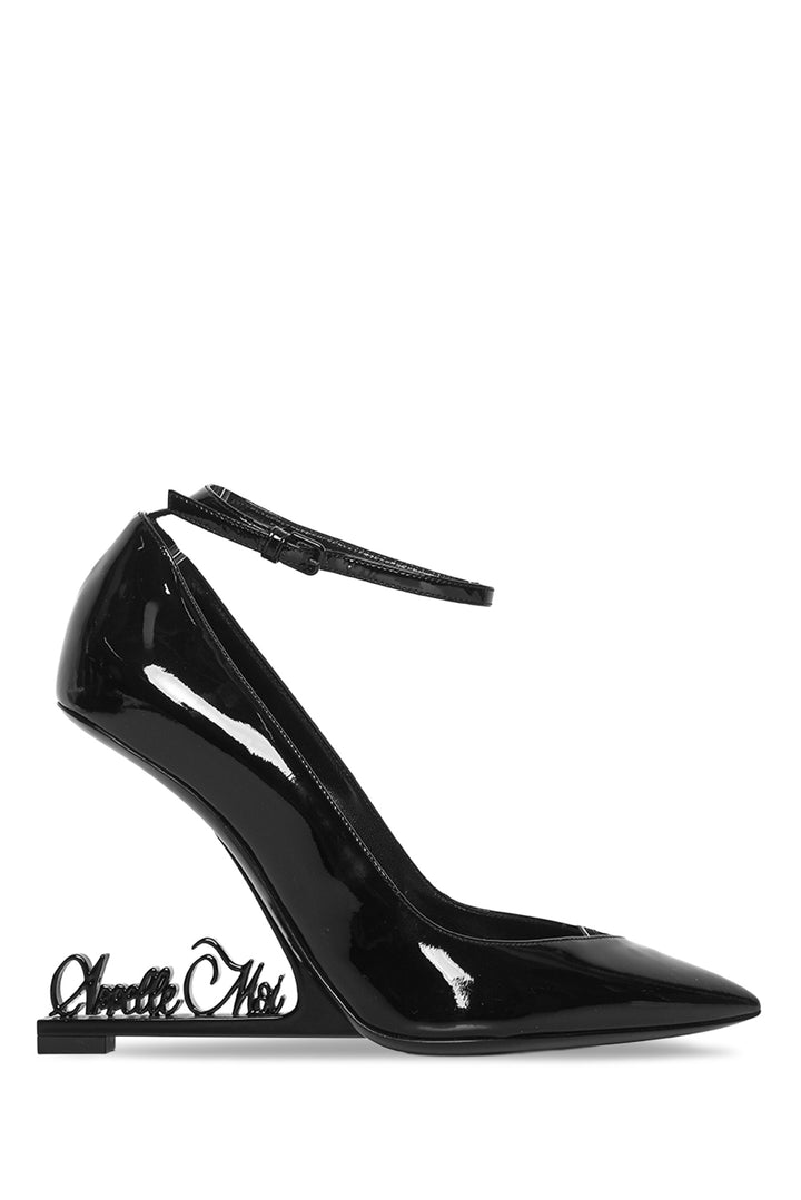 Saint Laurent Size 36 Patent Opyum Appelle Moi Ankle Strap Pumps