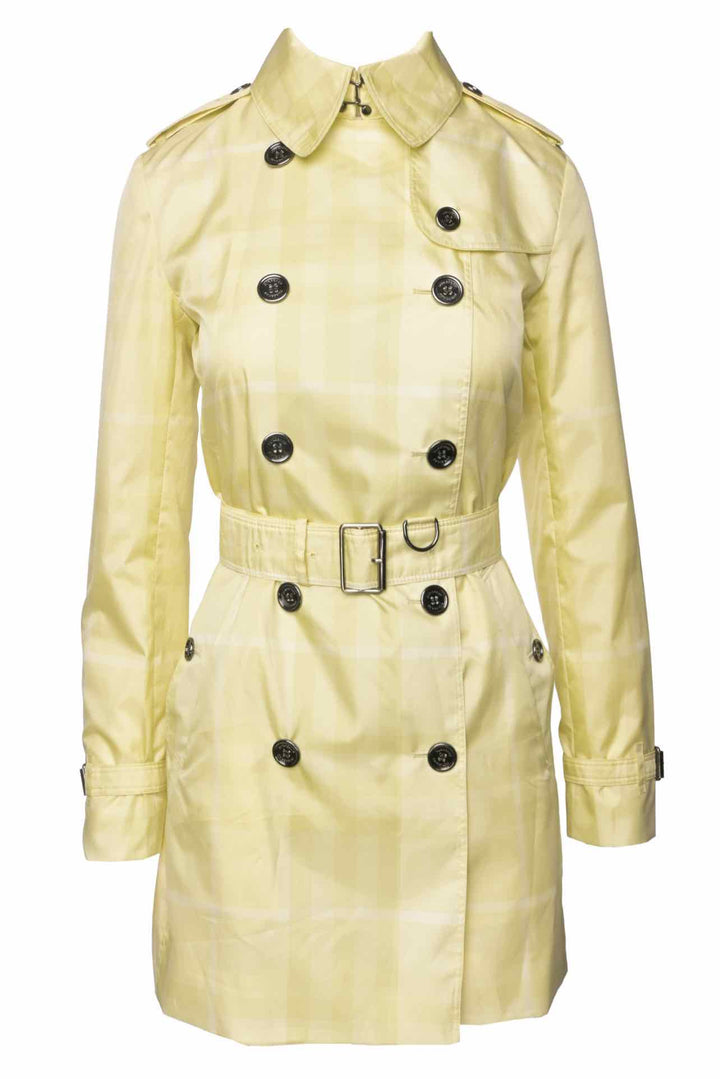 Burberry Brit Size 4 Plaid Trench Coat