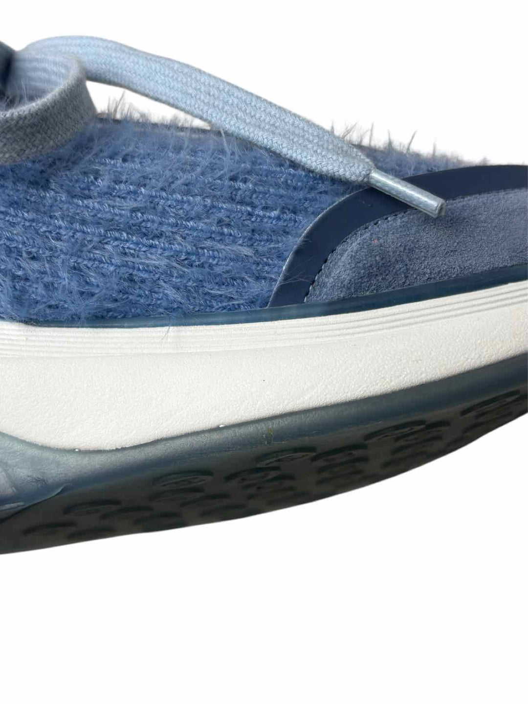 Chanel Size 37.5 Interlocking CC Logo  Fabric & Suede Sneaker