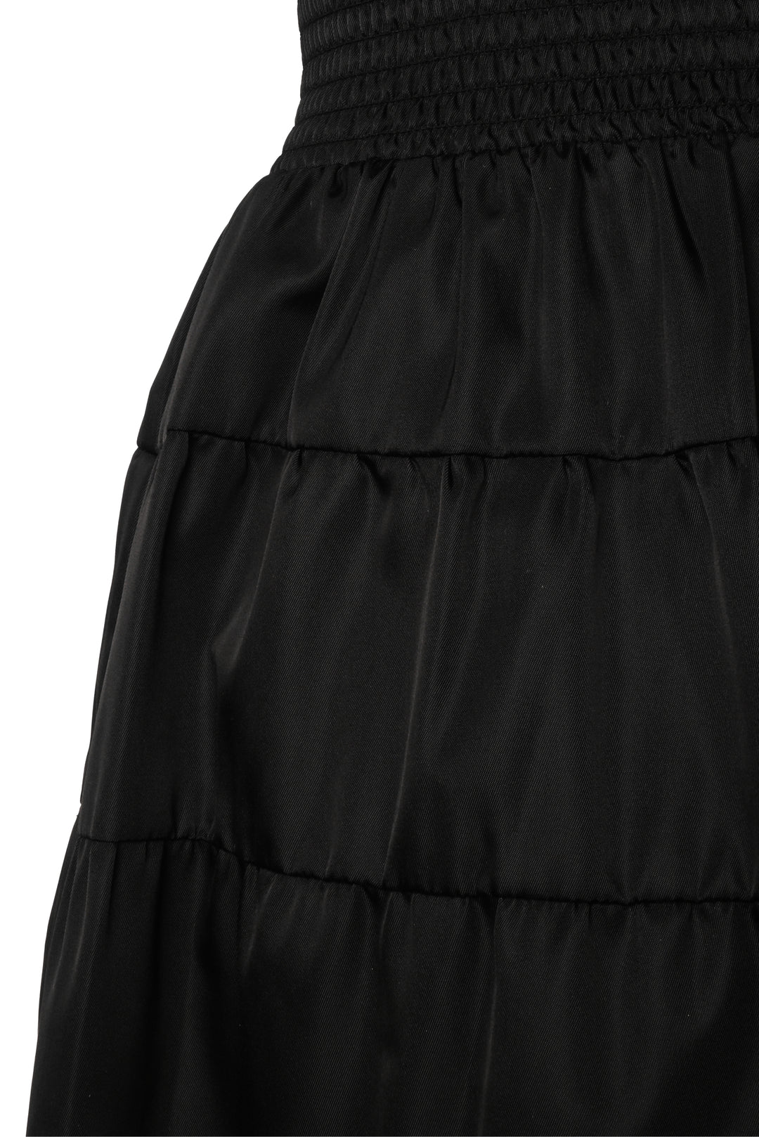 Prada Size 36 2019 Nylon Tiered Midi Skirt