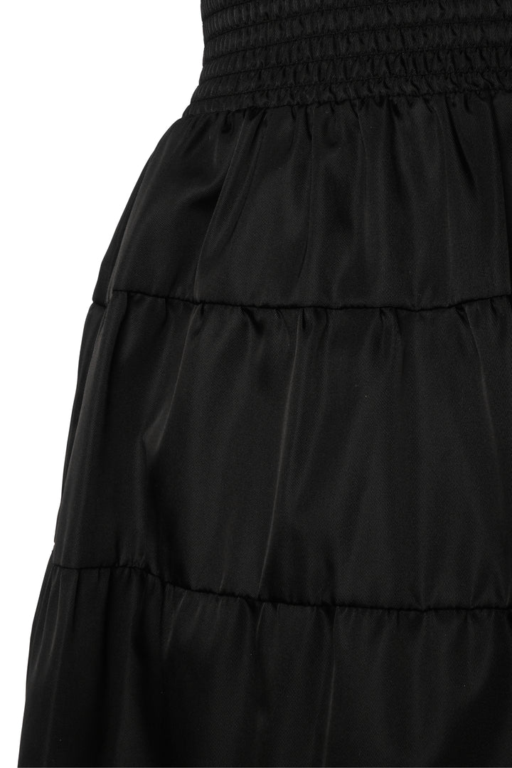 Prada Size 36 2019 Nylon Tiered Midi Skirt