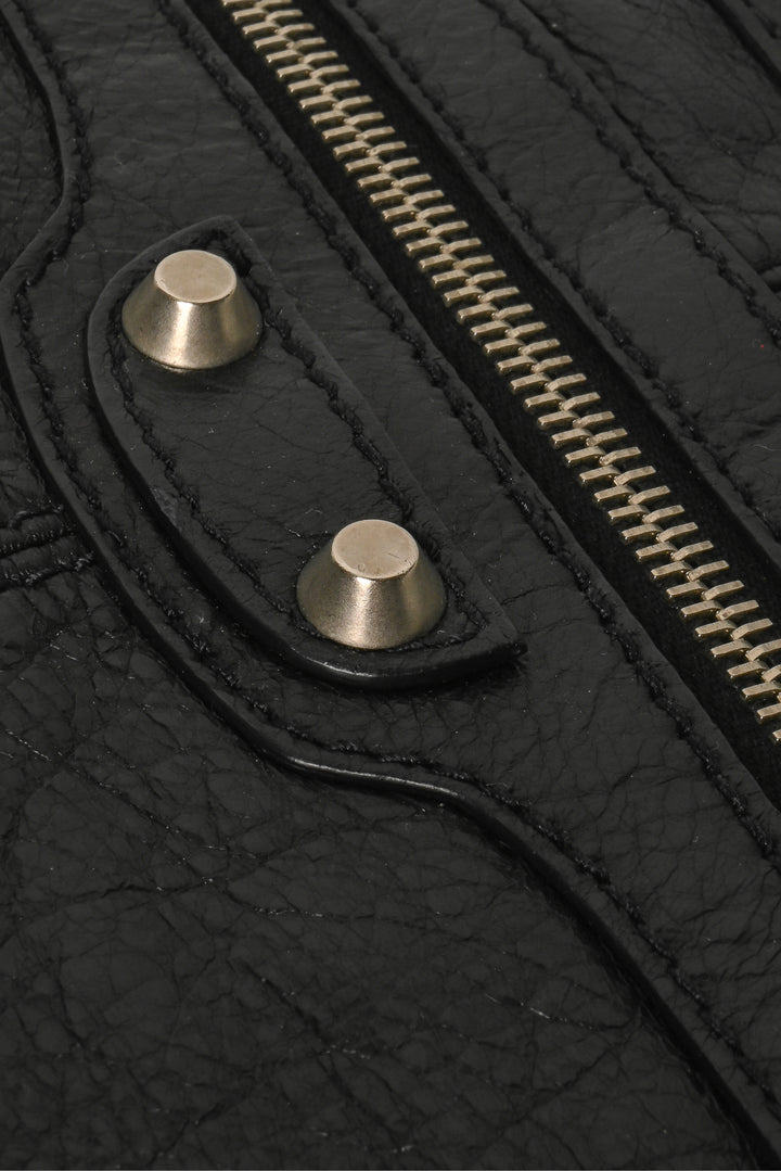 Balenciaga Lambskin Leather Classic Clip Clutch