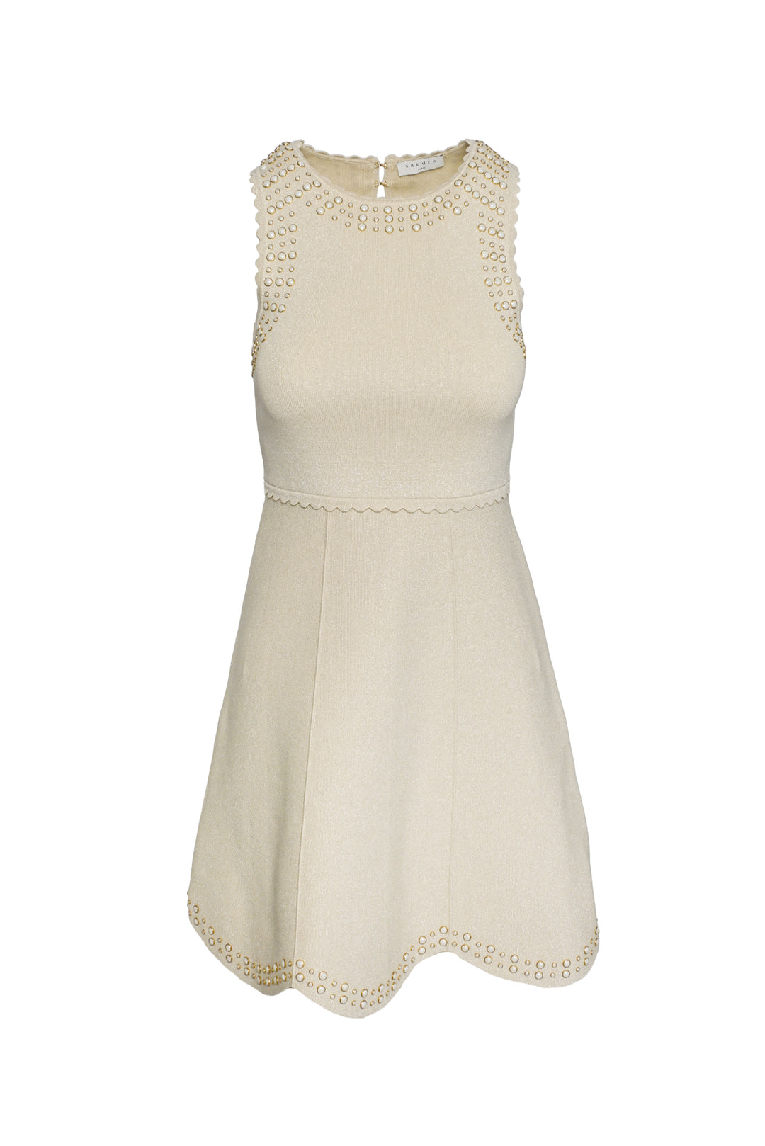 Sandro Size 36 Studded A-line Dress