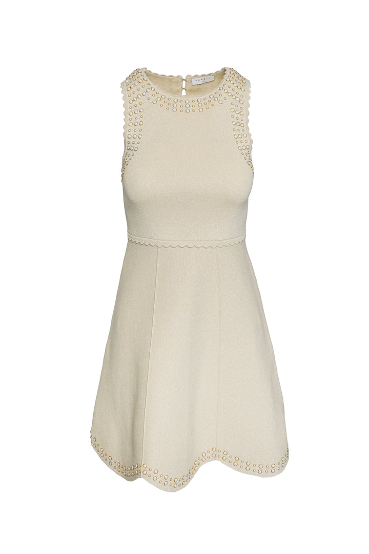 Sandro Size 36 Studded A-line Dress