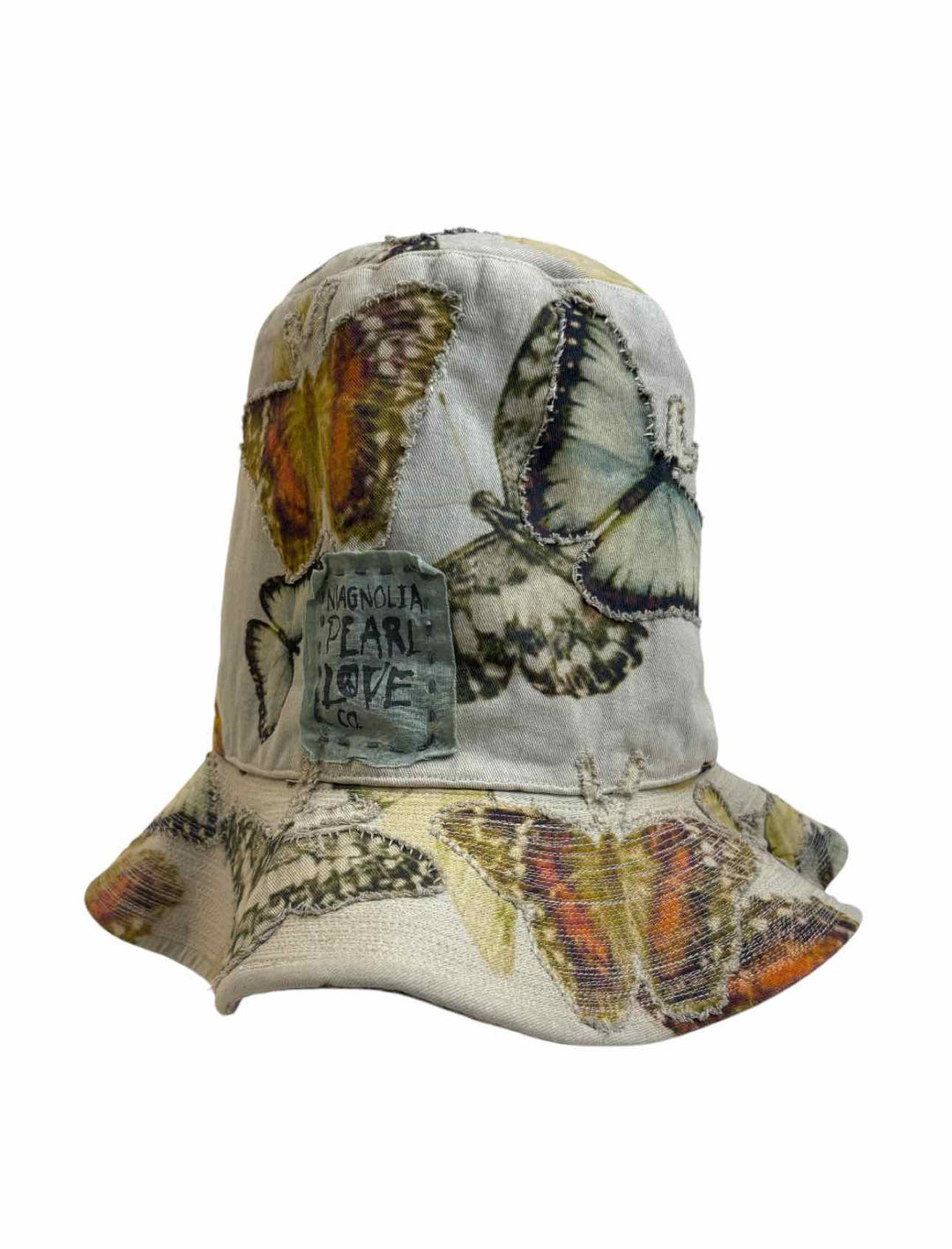 Magnolia Pearl Size OS  Reversible Butterfly & Floral Kitten Embroidered Hat