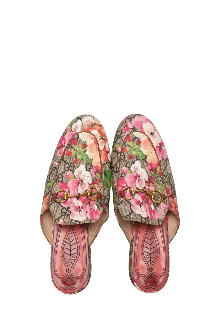 Gucci Size 37 Princetown GG Blooms Loafers