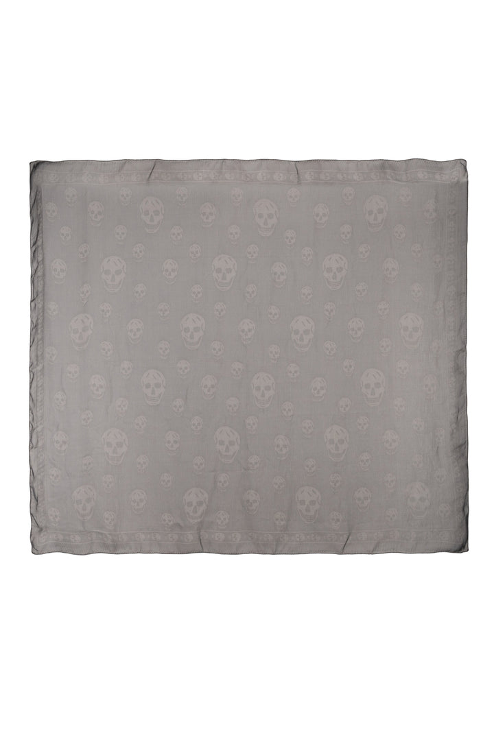 Alexander Mcqueen Classic Silk Skull Scarf