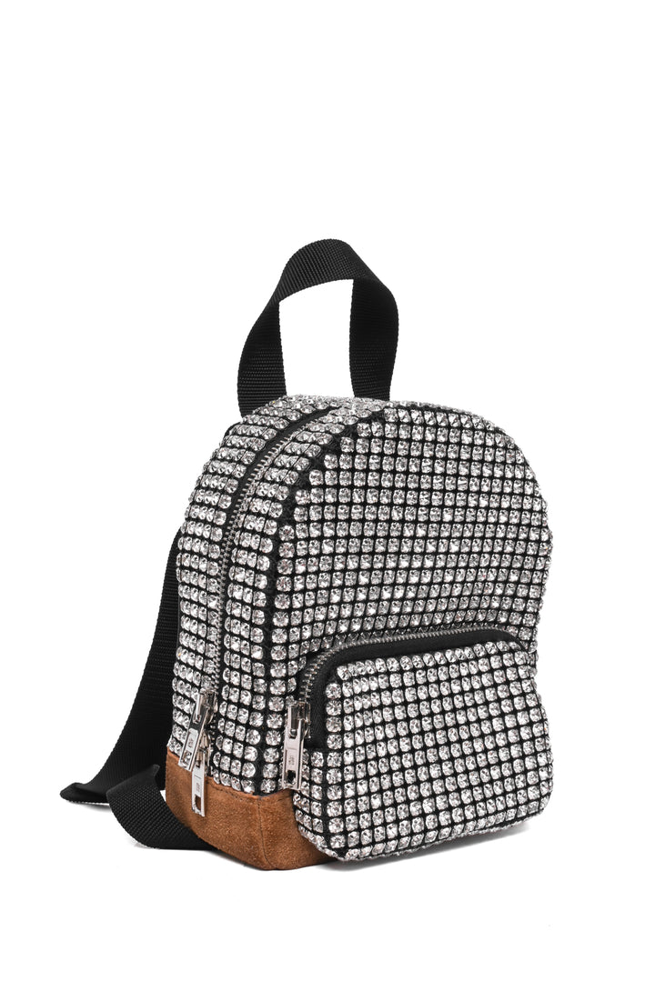 Alexander Wang Mini Cruiser Crystal Embellished Mini Cruiser Backpack Crossbody