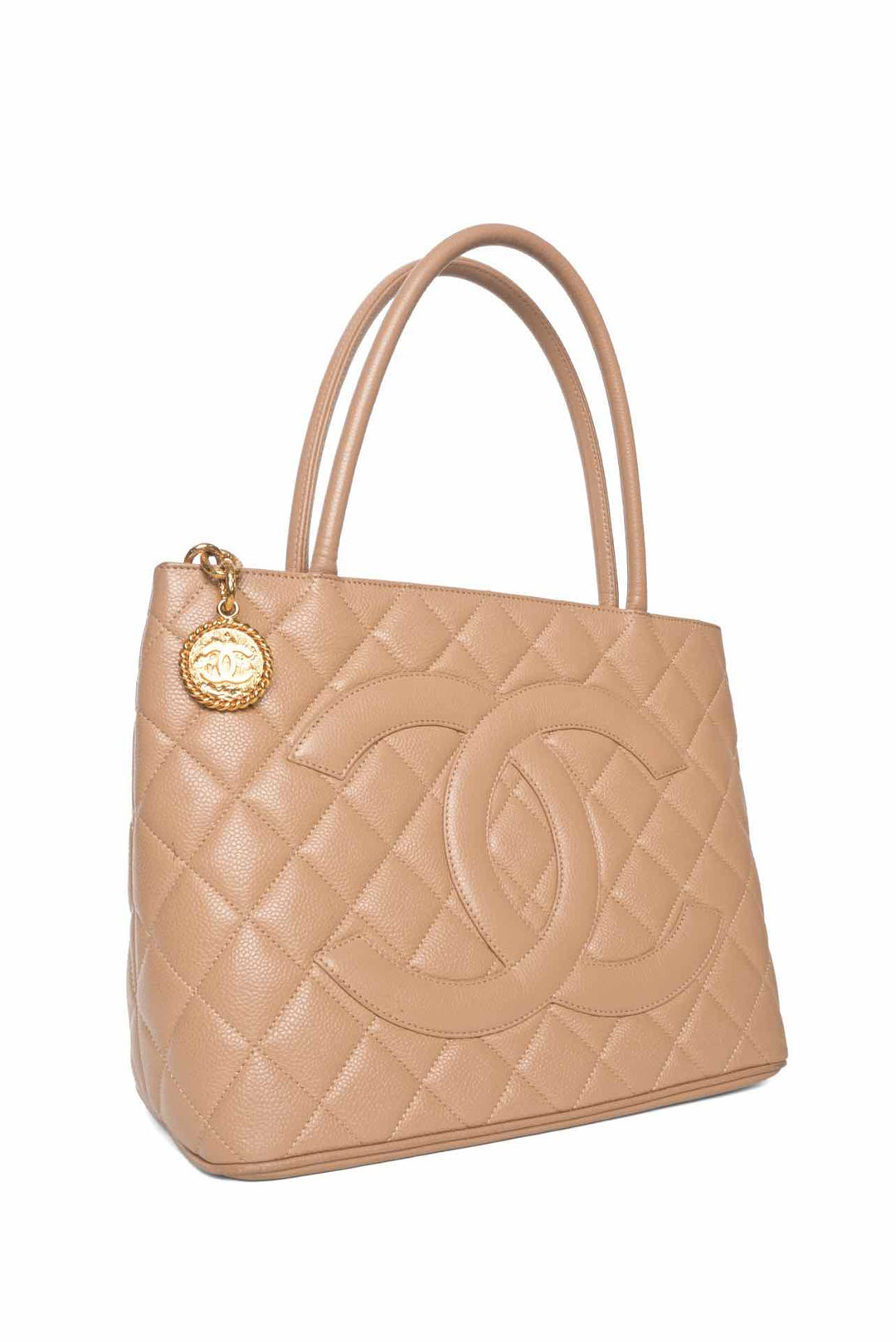 Chanel 2002-2003 Caviar Medallion Tote