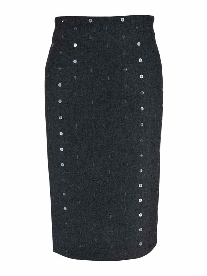 Brunello Cucinelli Size 2 Sequin Wool Pencil Skirt