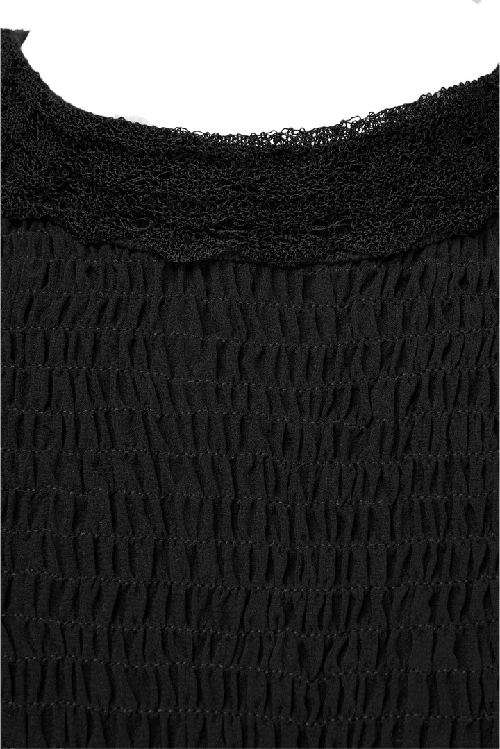 Sandro Size 3 Ruched & Lace Trim Mini Dress