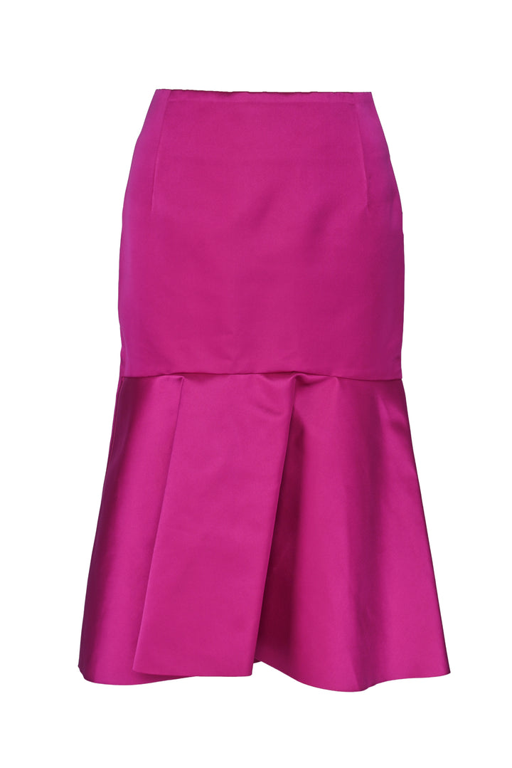 Balenciaga Size 34 2018 Silk Godet Skirt